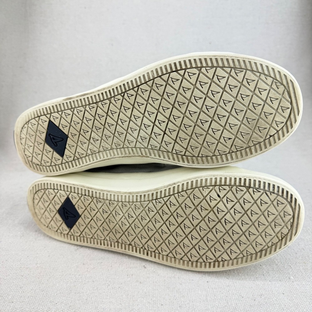 Sperry Crest Vibe Grey Nubuck Leather Sneakers Womens 8.5 STS82398 Boat Shoes - Picture 10 of 13